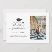 Schwarz-Weiß-Foto | 2 Seiten Einladung (Vorderseite)