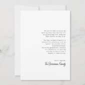 Schwarz-Weiß-Foto Abschluss Ankündigung (Rückseite)