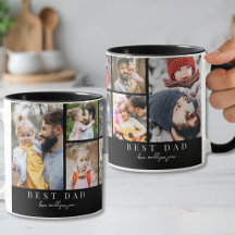 Schwarz-Weiß-Foto-Collage für den besten Vater