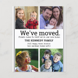 Schwarz-Weiß-Foto Collage Moving Card