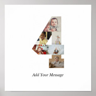 Schwarz-Weiß-Foto-Collage Nummer 4 Poster