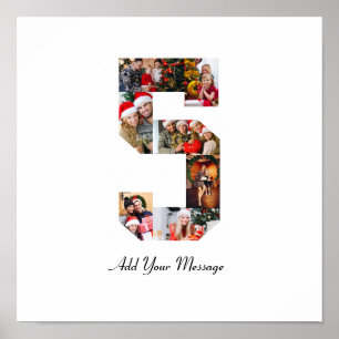 Schwarz-weiß-Foto-Collage Nummer 5 Poster