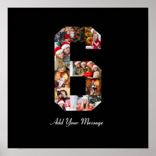 Schwarz-Weiß-Foto-Collage Nummer 6 Poster