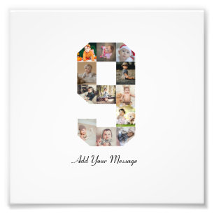 Schwarz-weiß-Foto-Collage Nummer 9 Fotodruck