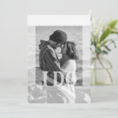 Schwarz-Weiß-Foto, das ich tue, Einladungen für Ho (Stehend Vorderseite)