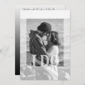 Schwarz-Weiß-Foto, das ich tue, Einladungen für Ho (Vorne/Hinten)