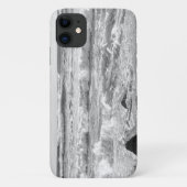 Schwarz-Weiß-Foto der Atlantischen Ozeanwellen Case-Mate iPhone Hülle (Rückseite)
