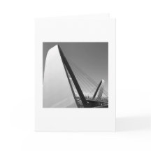 Schwarz-Weiß-Foto der Brückenkarte