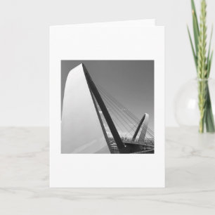 Schwarz-Weiß-Foto der Brückenkarte Karte