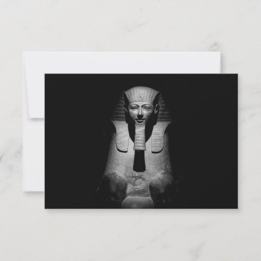 Schwarz-Weiß-Foto des Pharaoh-Königs (Vorderseite)