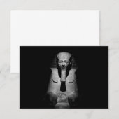 Schwarz-Weiß-Foto des Pharaoh-Königs (Vorne/Hinten)