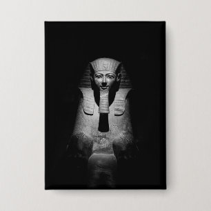 Schwarz-Weiß-Foto des Pharaoh-Königs Button