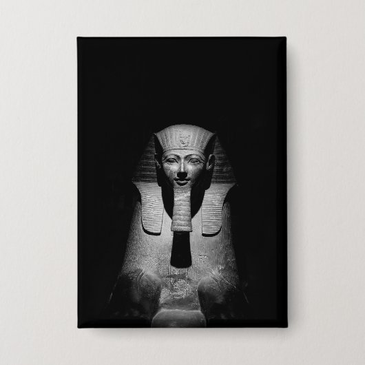 Schwarz-Weiß-Foto des Pharaoh-Königs Button (Vorderseite)