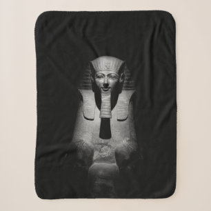 Schwarz-Weiß-Foto des Pharaoh-Königs Sherpadecke