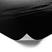 Schwarz-Weiß-Foto einer brechenden Ozeanwelle Poster (Ecke)