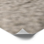 Schwarz-Weiß-Foto eines afrikanischen Elefanten, Poster (Ecke)