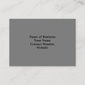 Schwarz-Weiß-Foto eines felsigen Ozeans, grau Visitenkarte (Rückseite)
