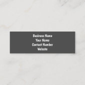 Schwarz-Weiß-Foto eines Hundes Schlafen Einfach Mini Visitenkarte (Rückseite)