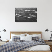 Schwarz-Weiß-Foto eines stürmischen Meeres Leinwanddruck (Insitu (Schlafzimmer))