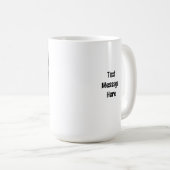 Schwarz-Weiß-Foto eines wunderschönen Hundeschlafe Kaffeetasse (VorderseiteRechts)