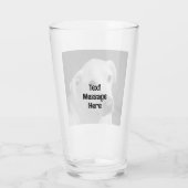 Schwarz-Weiß-Foto eines wunderschönen, seelenvolle Glas (Rückseite)