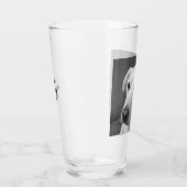 Schwarz-Weiß-Foto eines wunderschönen, seelenvolle Glas (Rechts)