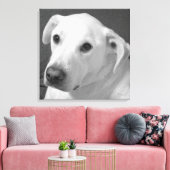 Schwarz-Weiß-Foto eines wunderschönen, seelenvolle Leinwanddruck (Insitu (Wohnzimmer))