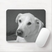 Schwarz-Weiß-Foto eines wunderschönen, seelenvolle Mousepad (Mit Mouse)