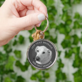 Schwarz-Weiß-Foto eines wunderschönen, seelenvolle Schlüsselanhänger (Hand)