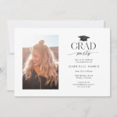 Schwarz-Weiß-Foto Einladung (Vorderseite)