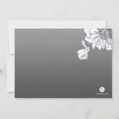 Schwarz-Weiß-Foto Einladung (Rückseite)