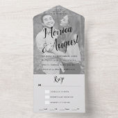 Schwarz-Weiß-Foto Einladung (Innen Boden)