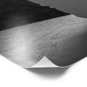 Schwarz-Weiß-Foto Fotodruck (Ecke)