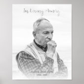 Schwarz-Weiß-Foto für Bestattungsservice Poster (Vorne)