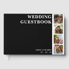 Schwarz-Weiß-Foto-Hochzeit Gästebuch