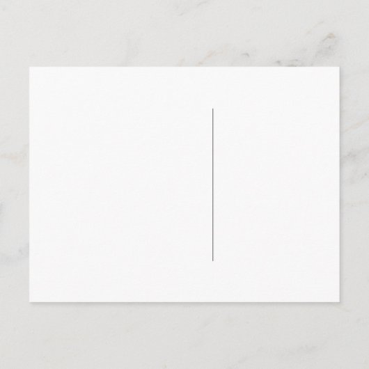 Schwarz-Weiß-Foto Hochzeit speichern Sie das Datum Ankündigungspostkarte (Rückseite)