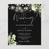 Schwarz-Weiß-Foto-Hochzeitsempfang (Vorderseite)