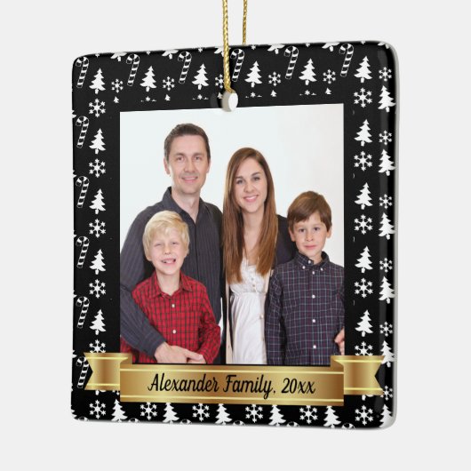 Schwarz-Weiß-Foto Keramikornament (Links)