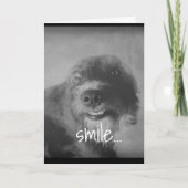 Schwarz-Weiß-Foto-lustiger Geburtstag Karte (Vorderseite)