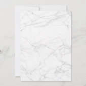 Schwarz-Weiß-Foto-Marmor Save the Date (Rückseite)