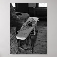 Schwarz-Weiß-Foto mit antiken Eisen