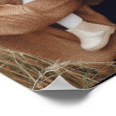 Schwarz-Weiß-Foto-Monogrammfamilie Poster (Ecke)