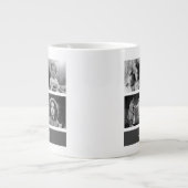 Schwarz-Weiß-Foto - Personalisiert Jumbo-Tasse (Vorderseite)