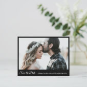 Schwarz-Weiß-Foto Postkarte (Stehend Vorderseite)