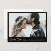 Schwarz-Weiß-Foto Postkarte (Vorne/Hinten)