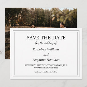 Schwarz-Weiß-Foto Save The Date
