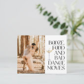 Schwarz-Weiß-Foto Save the Date Ankündigung (Stehend Vorderseite)