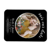 Schwarz-Weiß-Foto Save the Date Magnet (Horizontal)