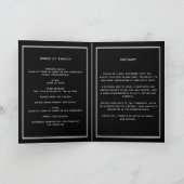 Schwarz-weiß-Foto Trauerprogramm Karte (Innenseite)