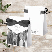 Schwarz-Weiß-Foto Vielen Dank für die Weiße Hochze Geschenkschachtel